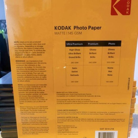 Kodak Photo Paper - White - Picture 2 of 3